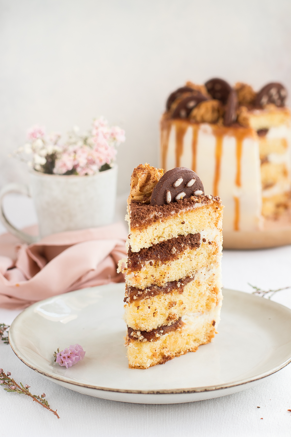 Layer Cake Al Caramello Salato Fiordipistacchio