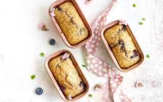 mini plumcake ai mirtilli e olio extra vergine di oliva