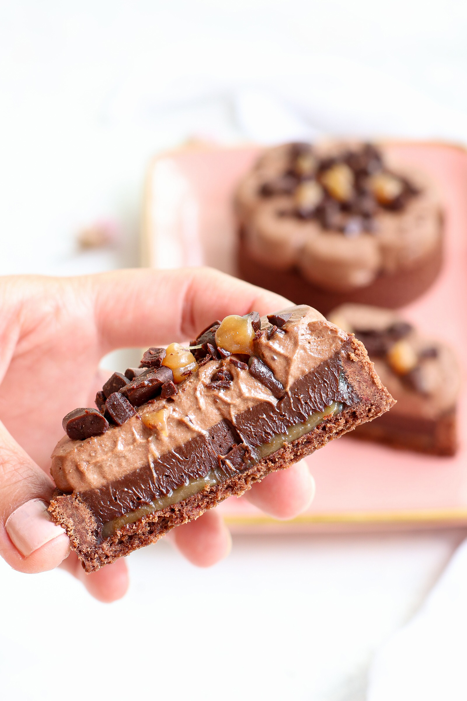 Tartellette cioccolato e caramello