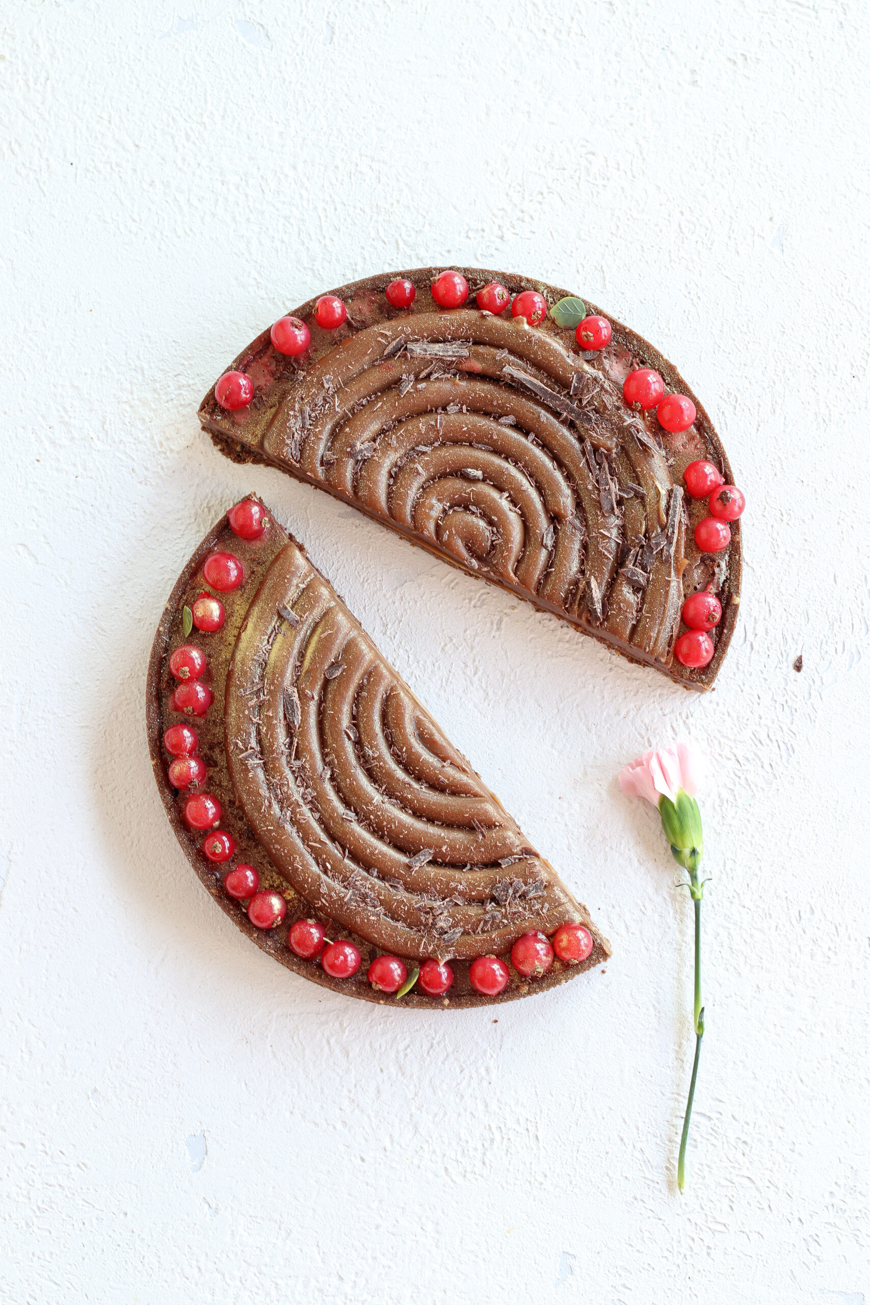 Crostata al cioccolato e caramello