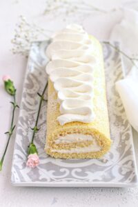 rotolo con crema alla vaniglia