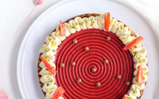 Crostata fragole e pistacchio