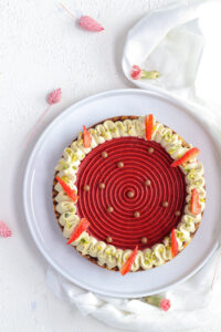 Crostata fragole e pistacchio