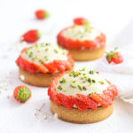 tartellette fragole e pistacchio