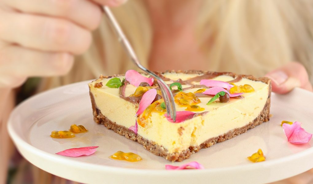 Crostata fredda al frutto della passione