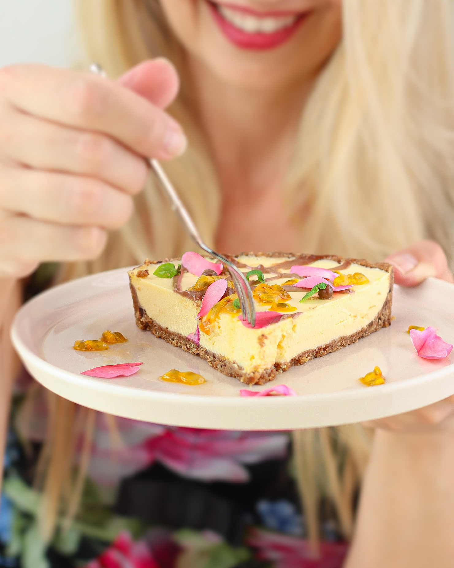 Crostata fredda al frutto della passione