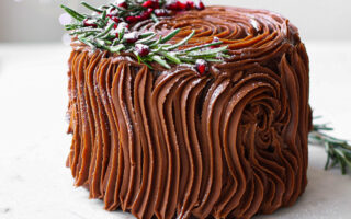 Panettone al cacao con ganache al cioccolato