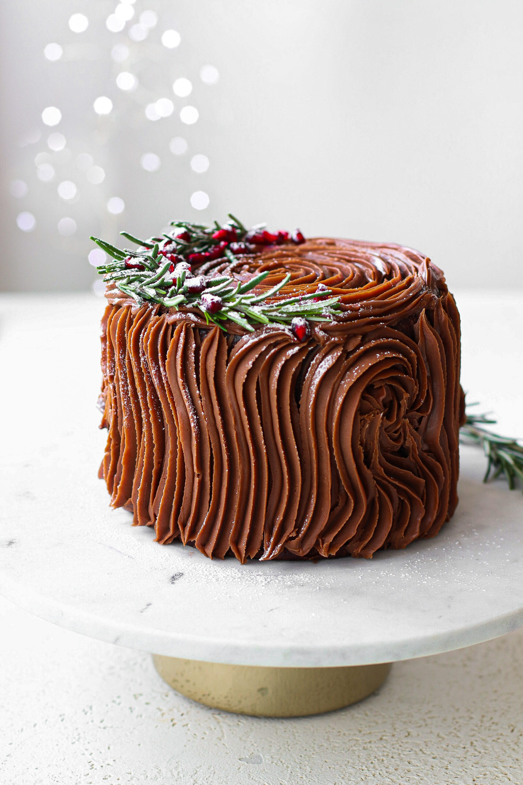 Panettone al cacao con ganache al cioccolato